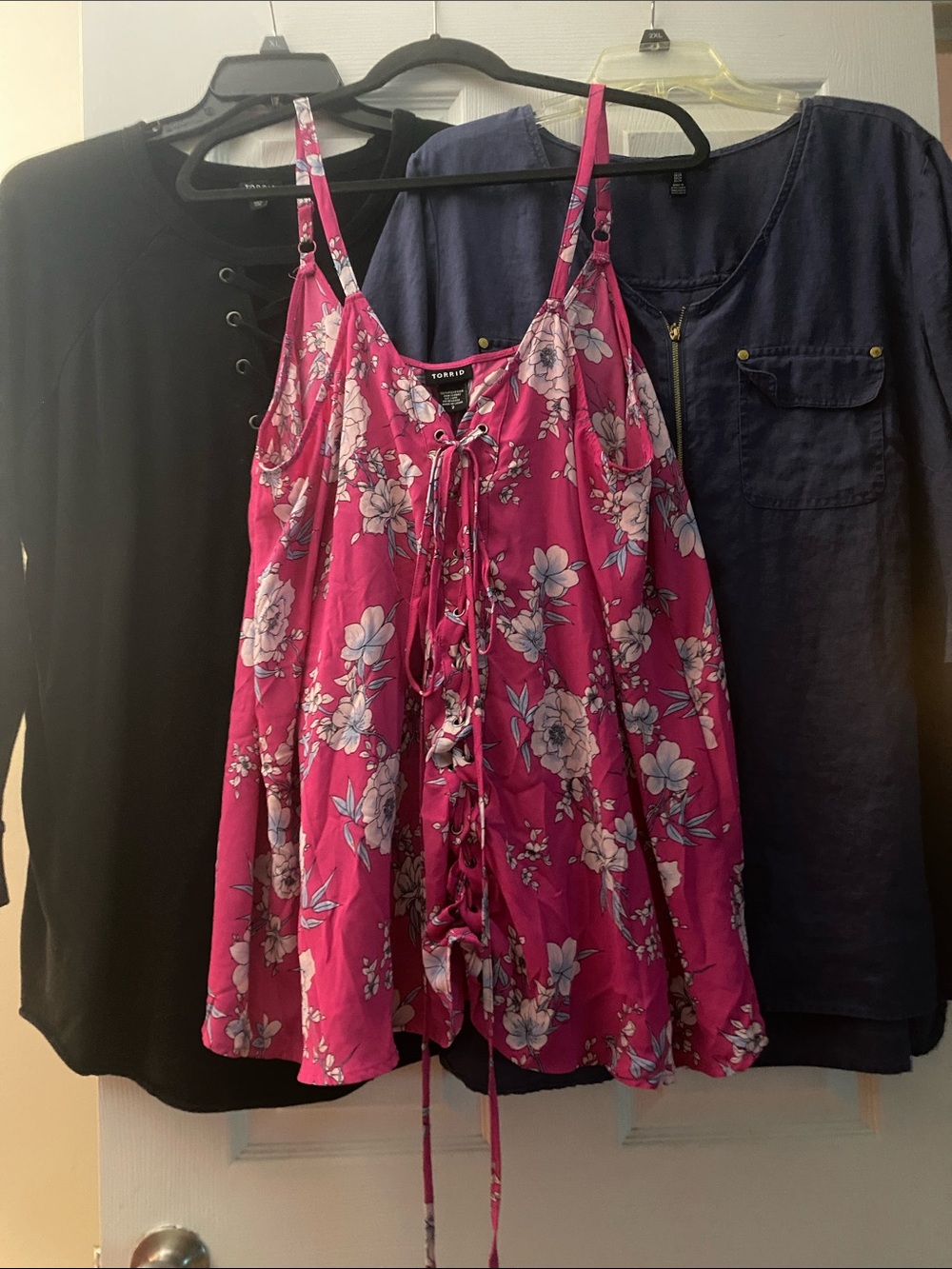 Torrid & Ellen Tracy Tops. Lot of 3. All size 2X.